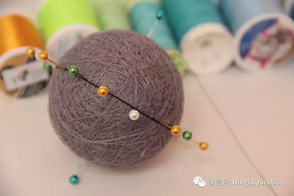 球刺绣教程,手鞠球刺绣