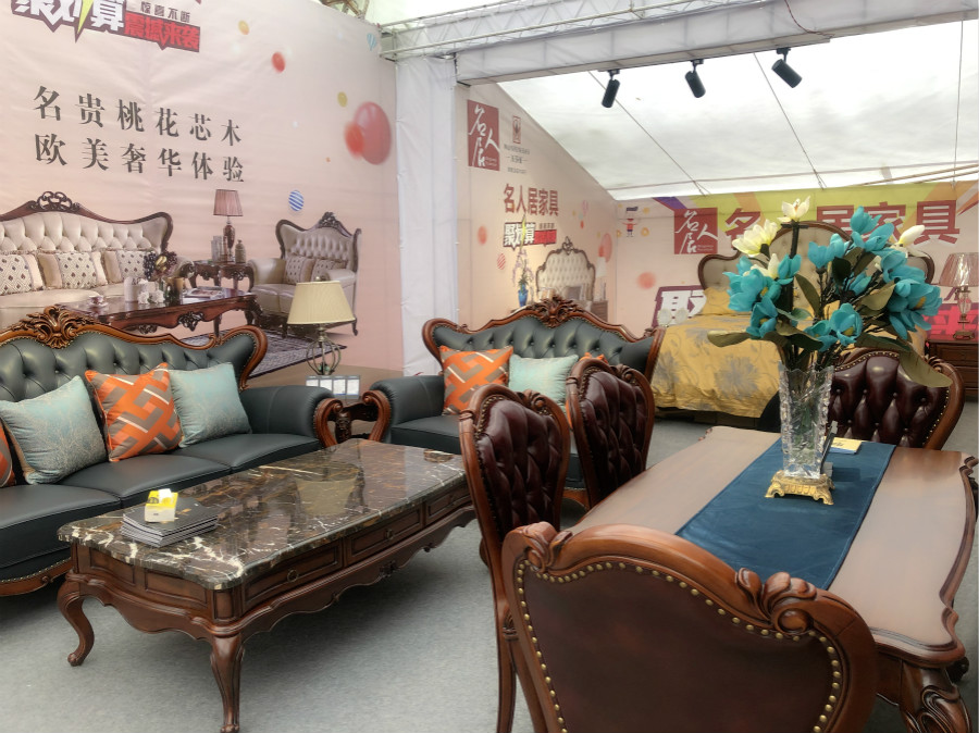 团购火爆场面,家居建材抢购会