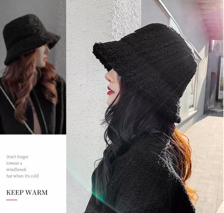 羊羔绒渔夫帽，戴上就会爱上