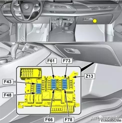 宝马点烟器保险丝标志图,宝马525li点烟器保险丝位置