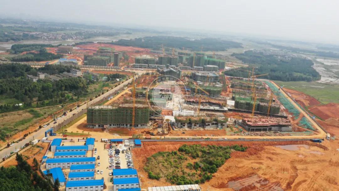 航拍视频！抚州正在建设十二年一贯制临川一中国际足球学校