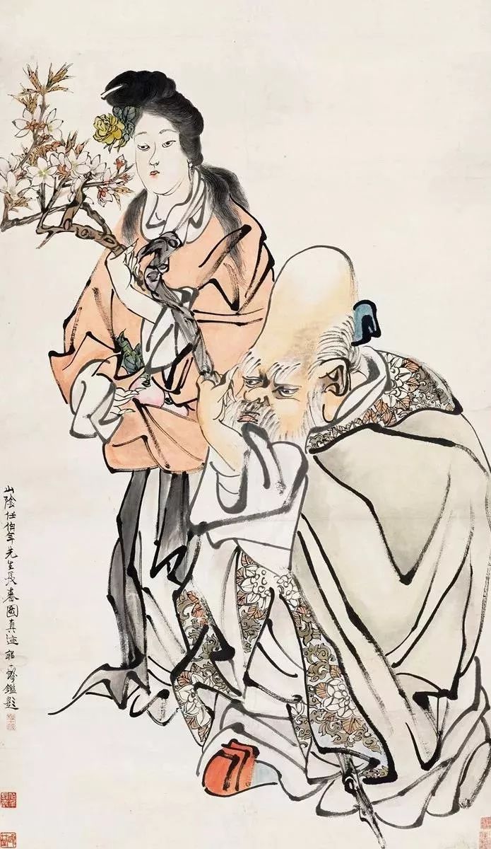 线条无人超越的大师任伯年 (任伯年线条作品)