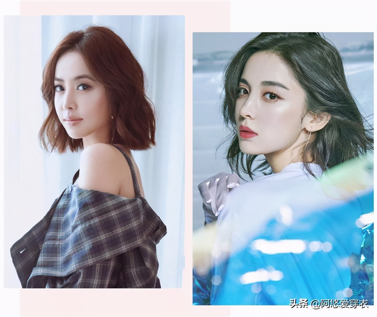 适合头发多不显老气的烫发,一卷发就显老