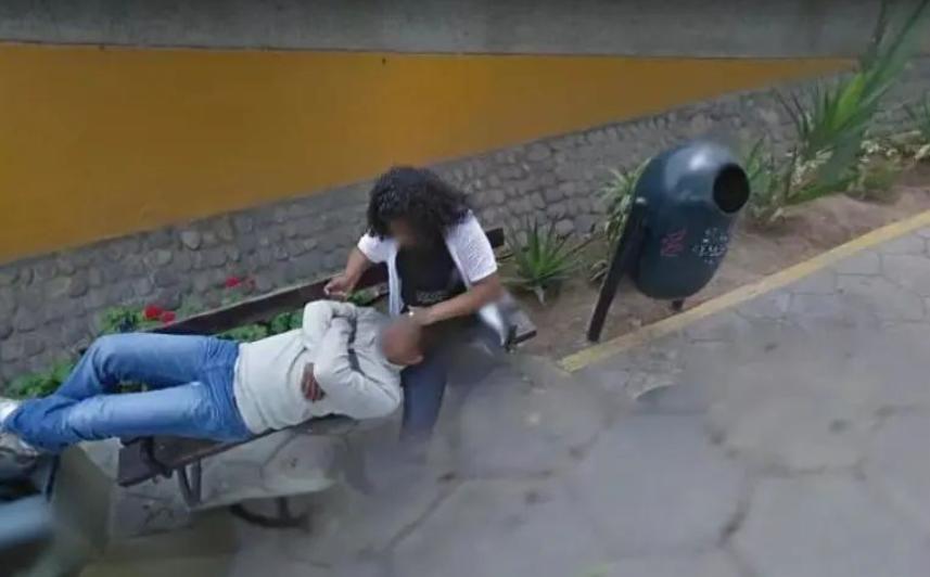 谷歌地图发现绿色面具男,谷歌地图拍到奇怪照片