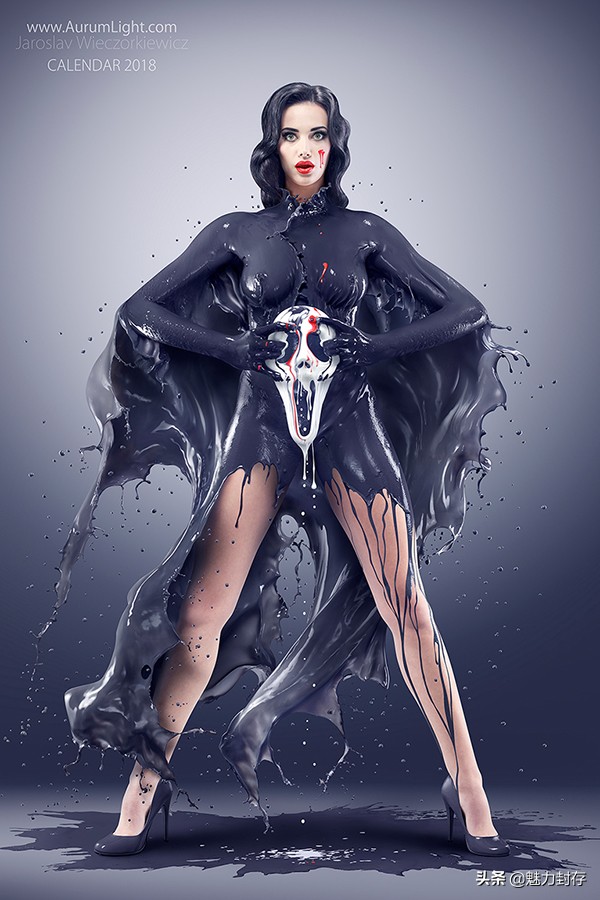 惊艳的牛奶挂历创意设计