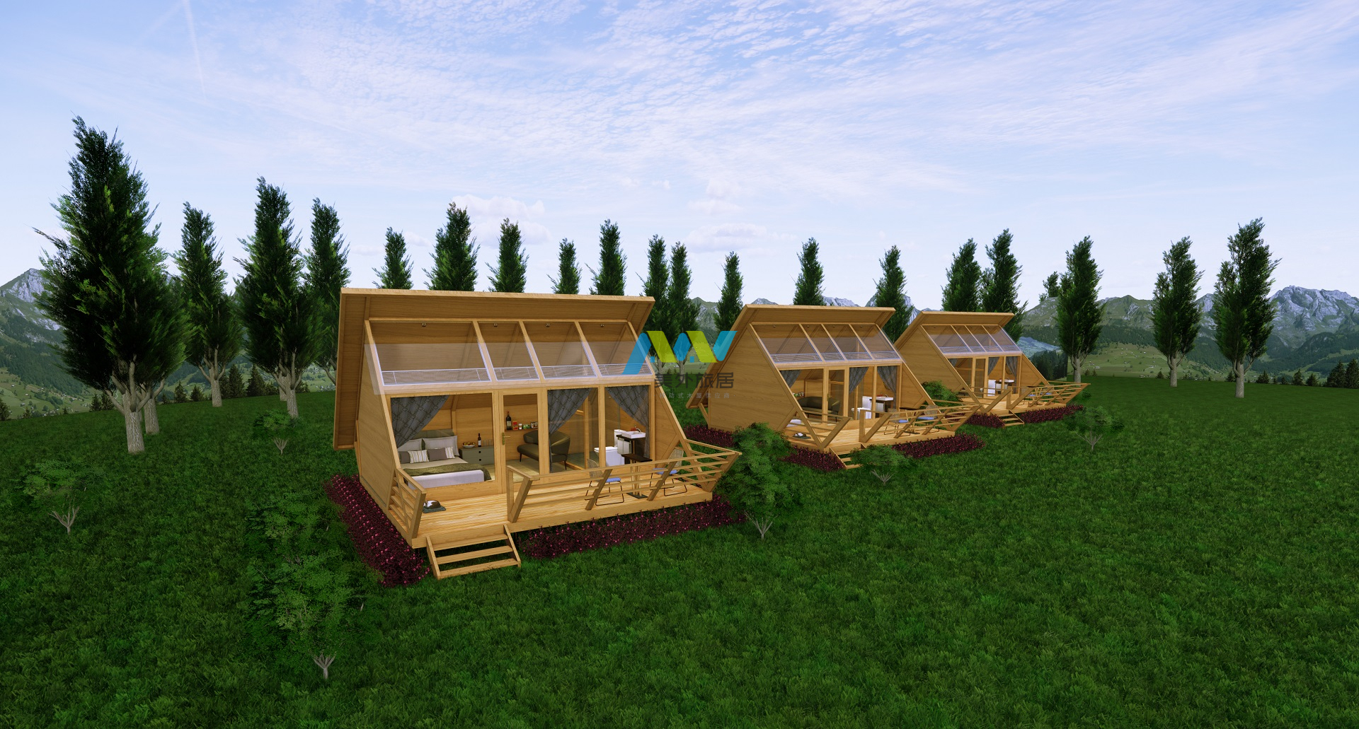 网红移动民宿8平方,特色木屋民宿大全