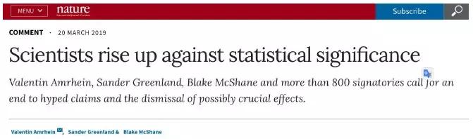 斯坦福教授：没有p值，期刊将充斥“无可辩驳的废话”