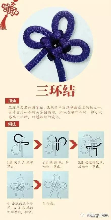 中国结打结方法图解简单,中国结的打法慢动作图解