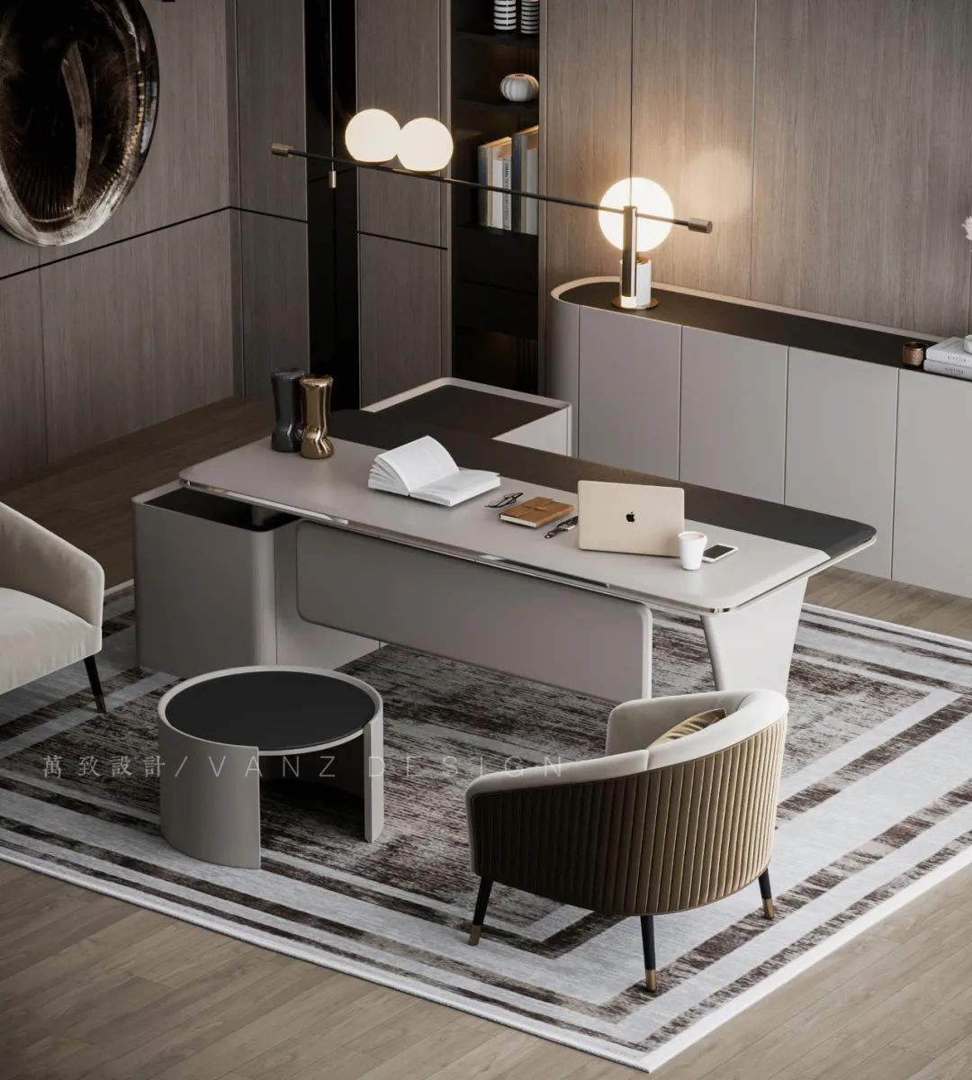 高档董事长办公室装修案例欣赏,董事长办公室豪华装修现代感