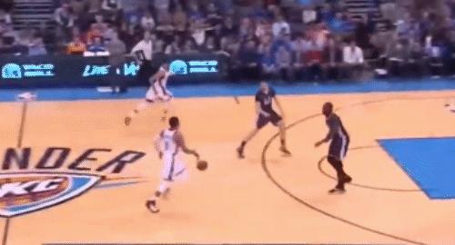 威少突破最劲爆的一场,威少为何有这么好的爆发力