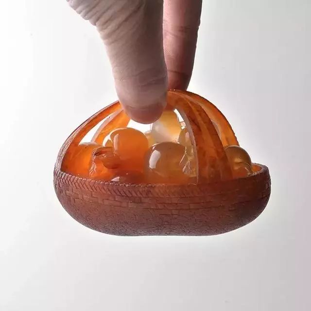 苹果玉石雕刻,玉石雕刻各种小型水果