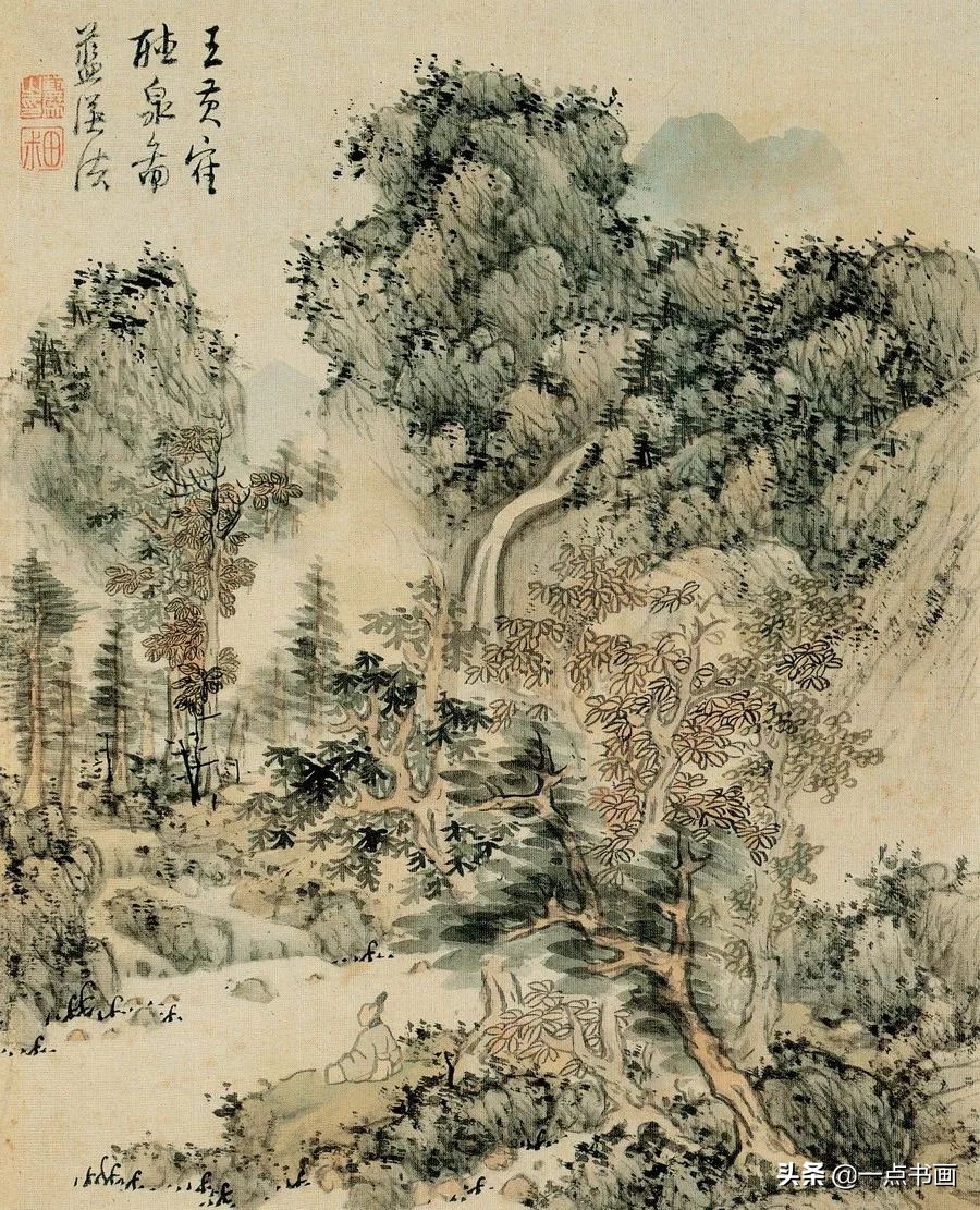 明画家蓝瑛溪山幽居图,明蓝瑛山水画全集