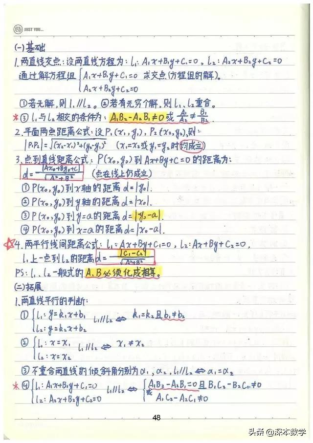 高考数学147分学霸手写笔记完整版,高考数学140+提分笔记