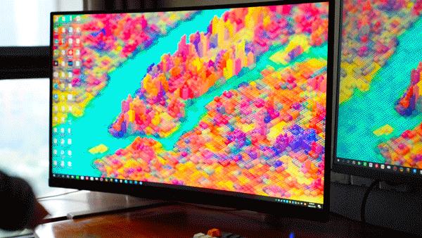 电脑显示器双屏上下支架推荐,显示器桌面挂式两用支架