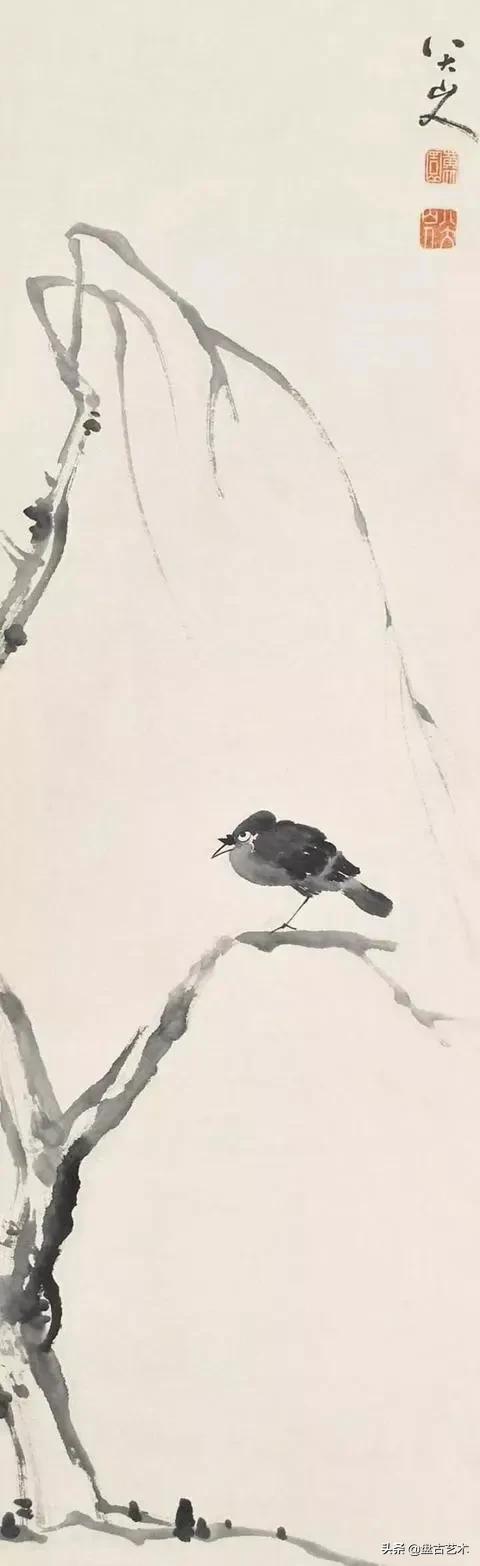 画出艺术家人生大寂寞的国画艺术作品——盘古油画艺术