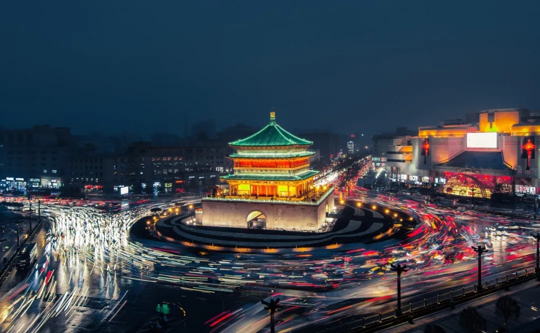 西安古城墙夜景抖音,抖音西安夜景哪里好看