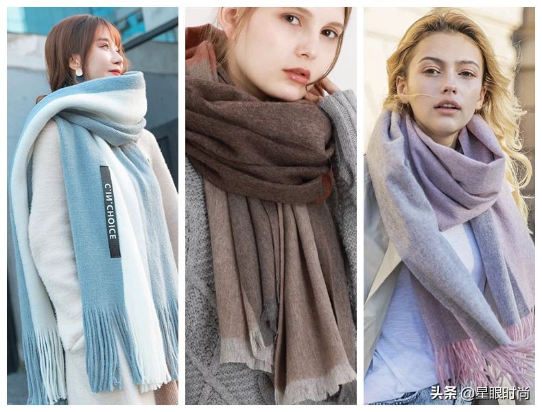秋冬纯色保暖围巾女,秋冬保暖围巾