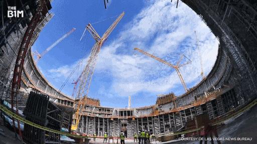 拉斯维加斯巨型球沉浸式体验,地标建筑拉斯维加斯