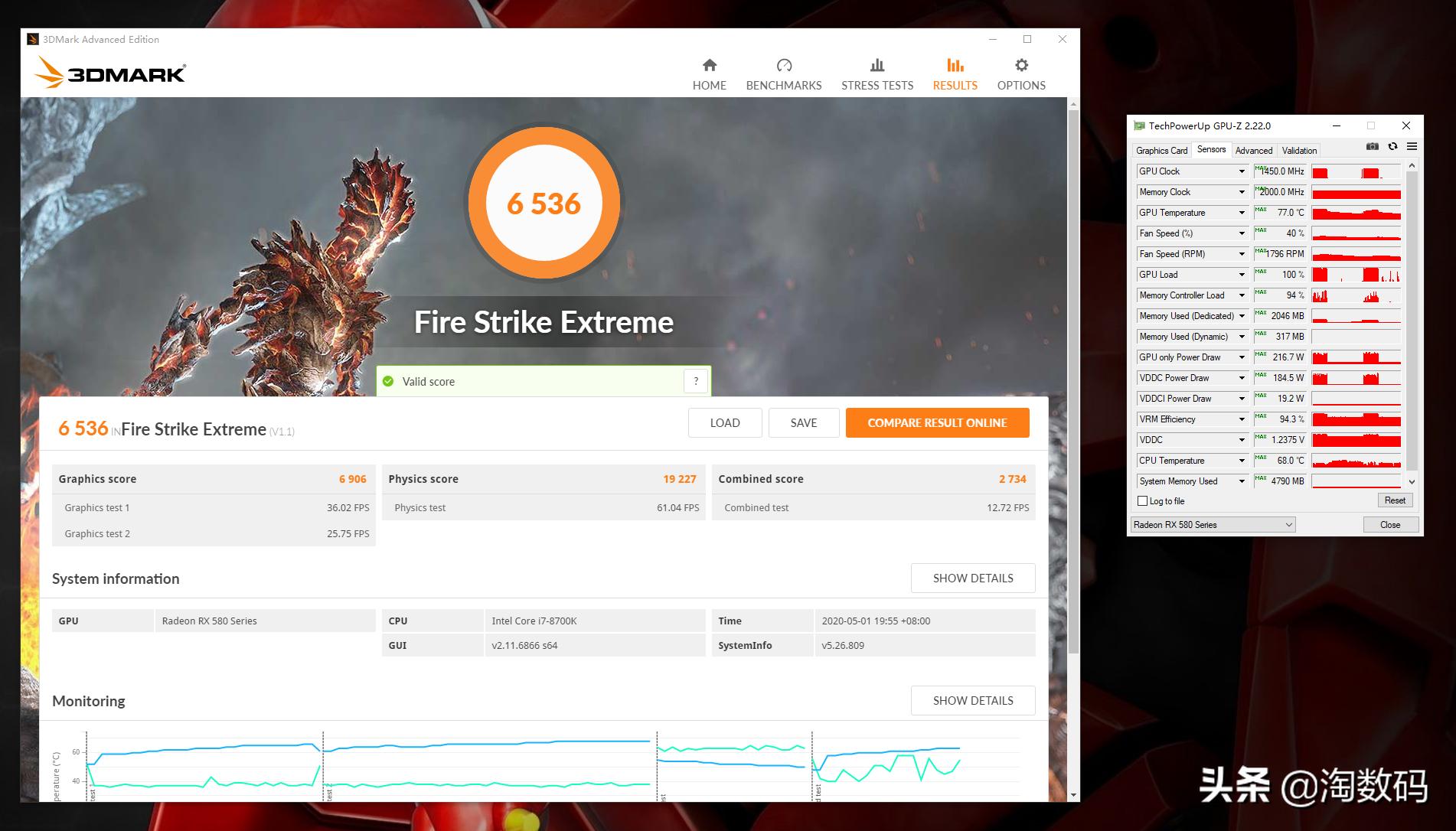 矿圈挚爱：蓝宝石RX5808GB超白金OC限量版，清理翻新测试晒个单