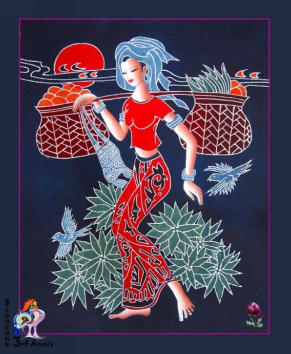 贵州扎染艺术简介,苗族蜡染艺术作品欣赏