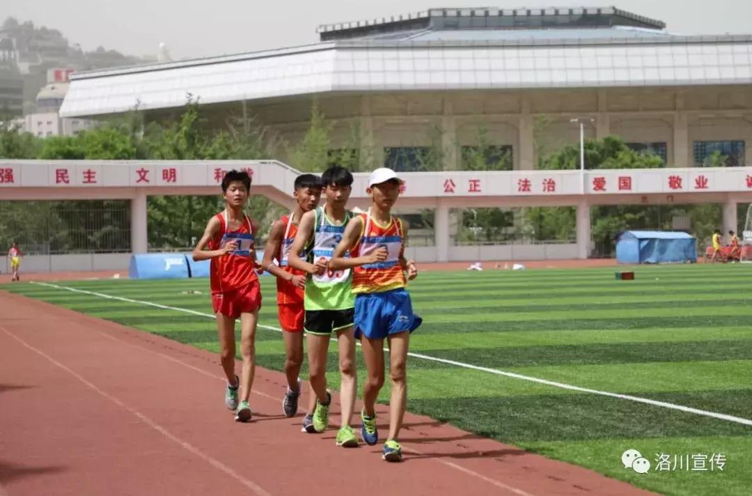 陕西省青少年田径冠军赛顺利完赛,洛川百米冠军