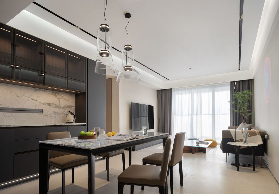 122四房二厅二卫装修现代轻奢风格,122三房二厅二卫装修效果