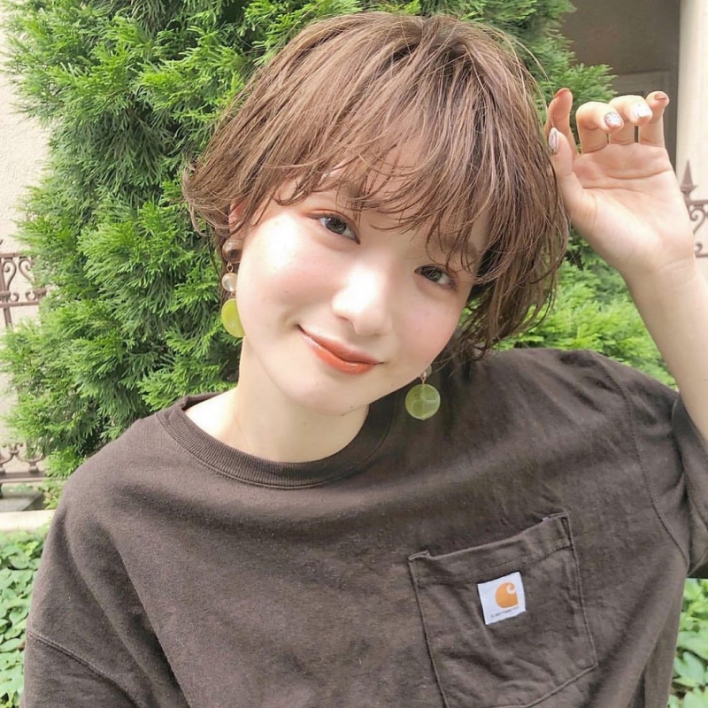 根据脸型剪发型短发怎么剪,短发学生党扎发日系ins风不挑脸型