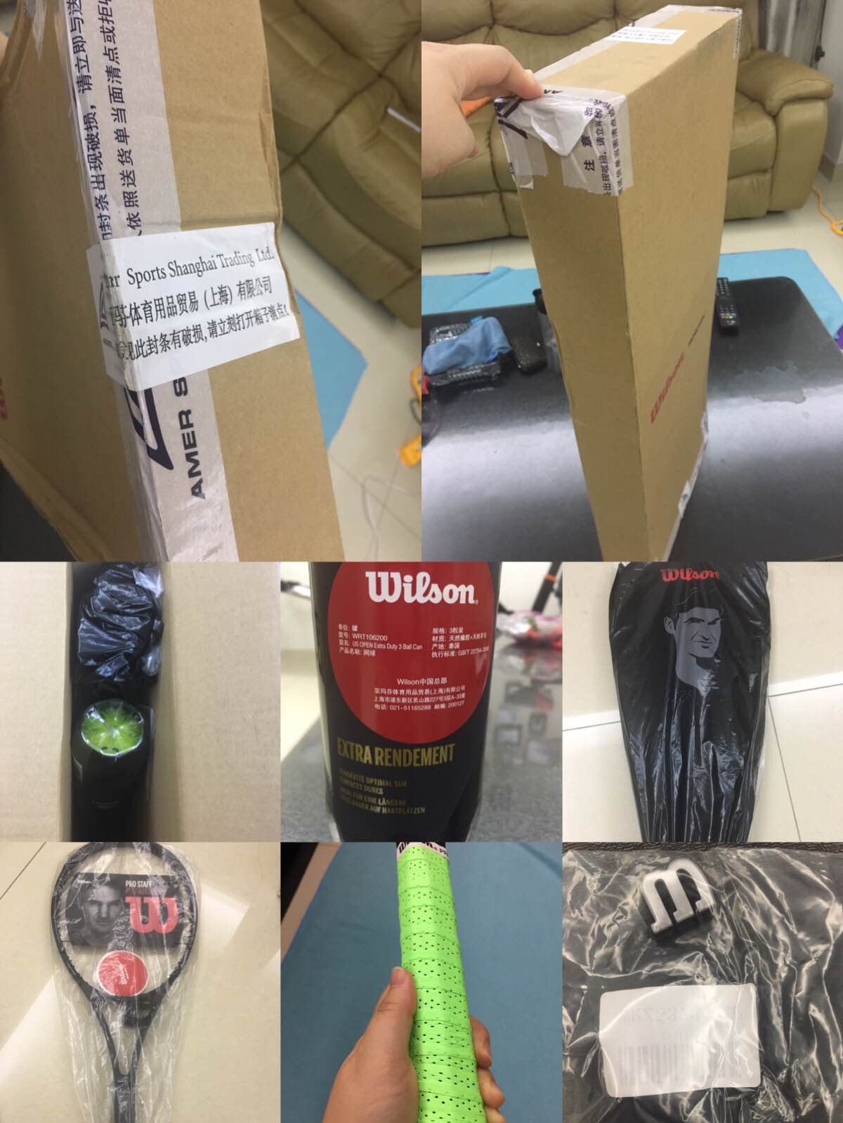 wilson费德勒签名款专业网球拍小黑拍试用介绍