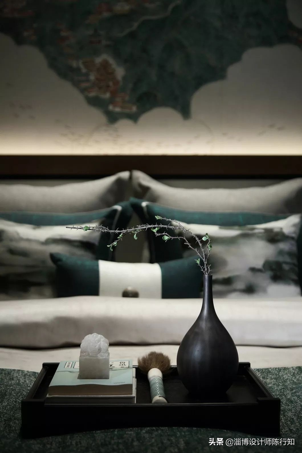 三居室新中式风格设计实景,轻奢新中式房屋设计装修风格