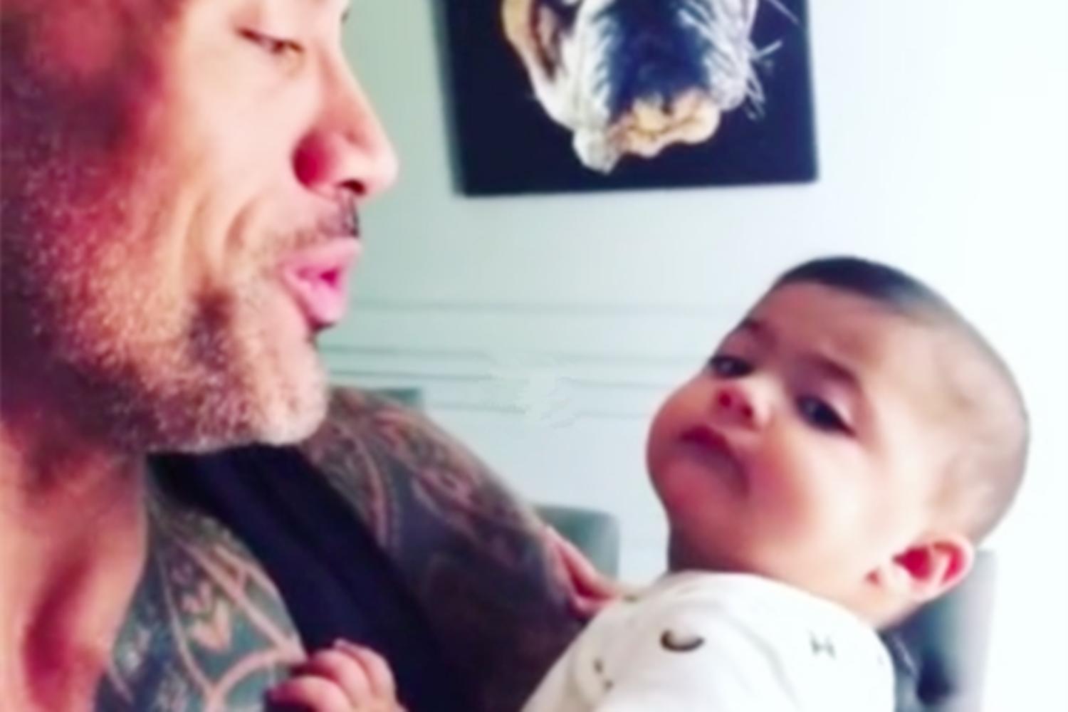 巨石强森有多爱她女儿,巨石强森正式加入血统家族