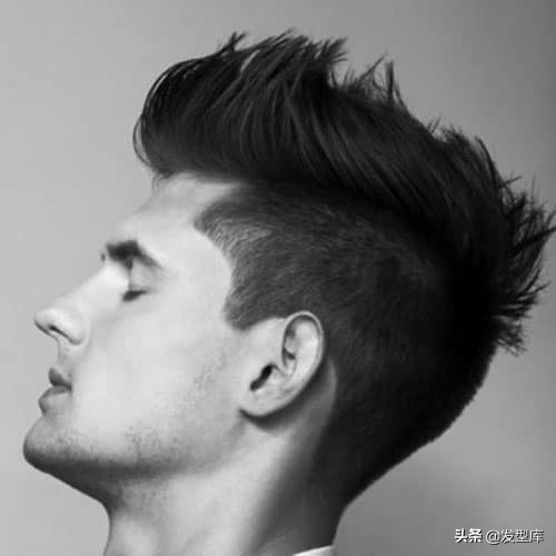 常见的飞机头,颓废莫霍克发型