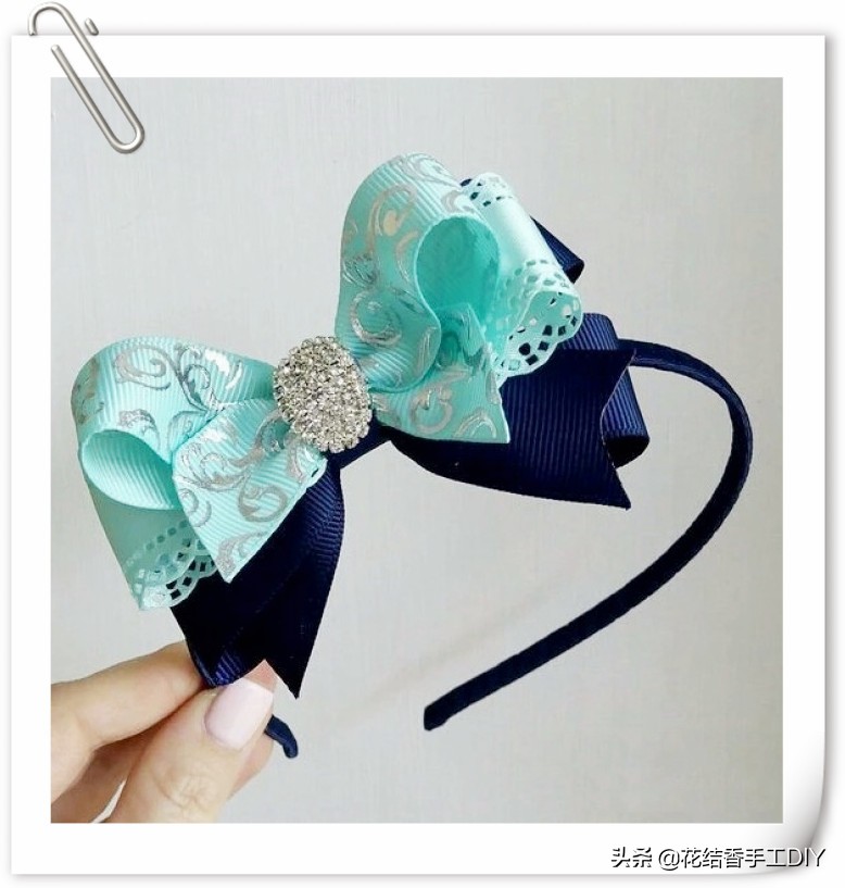 蝴蝶结发饰手工制作简单,蝴蝶结发饰diy教程网红大蝴蝶结