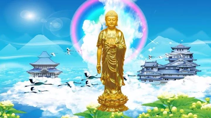 南无阿弥陀佛画像大全,阿弥陀佛精美放光图像集