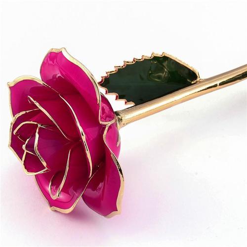 烤漆镀金玫瑰花深绿色送闺蜜送老师独特精美礼物