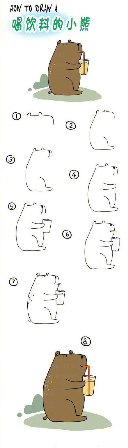 动物简笔画小猴子画法,简笔画动物可爱简单鳄鱼