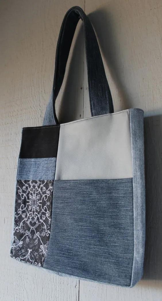 牛仔裤旧了千万别扔,牛仔裤不要扔diy牛仔包颜值很高