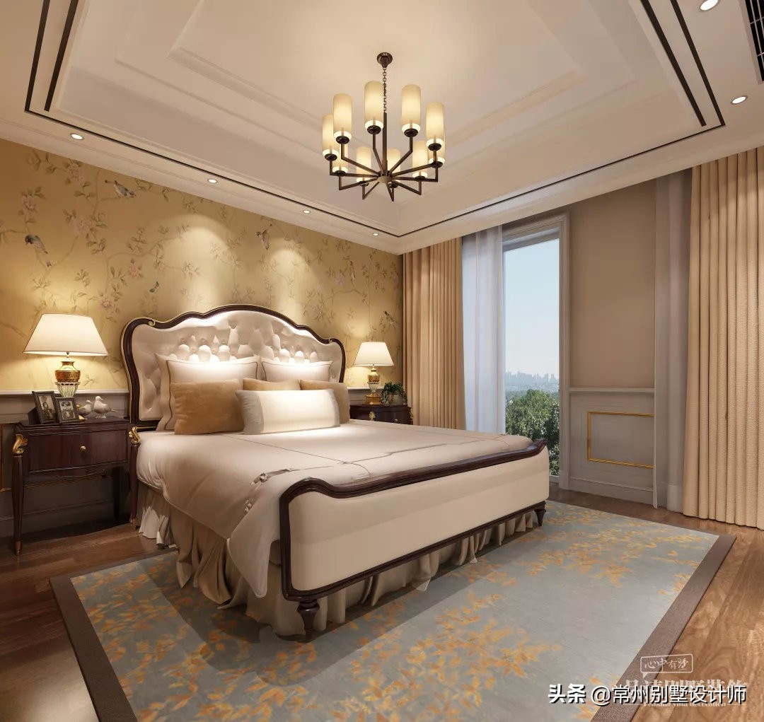 常州新中式别墅装修图,常州法式轻奢别墅装修