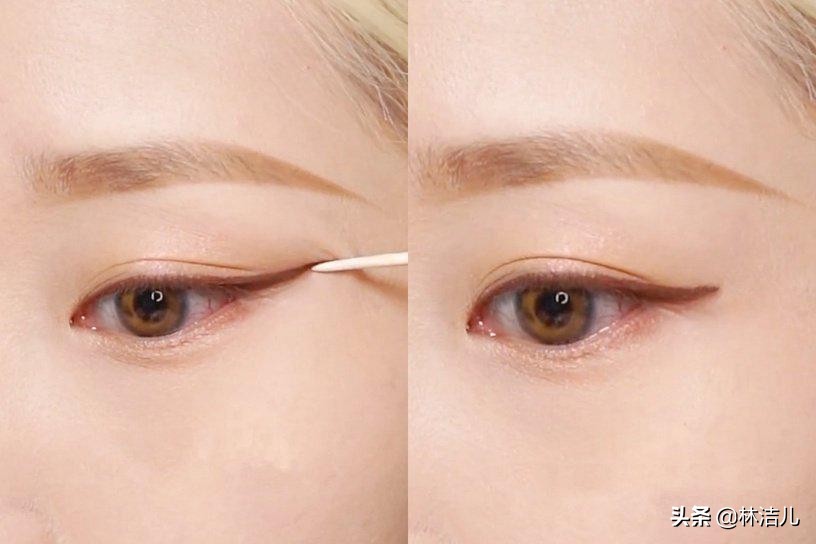 周冬雨最近的妆容教程,周冬雨肿眼泡