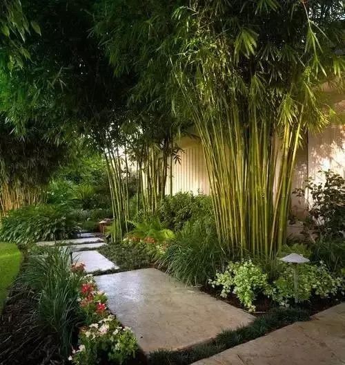 庭院花园石材地板铺设效果,私家庭院最流行的4大铺装方式