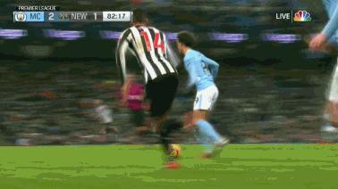 萨内91次过人,萨内错失单刀