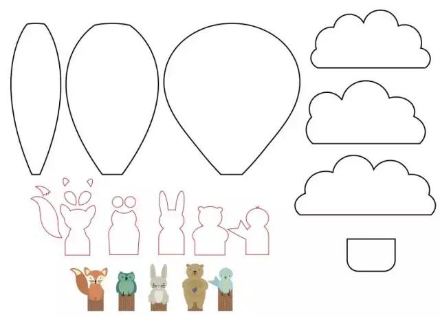 幼儿园气球手工贴画,气球创意手工