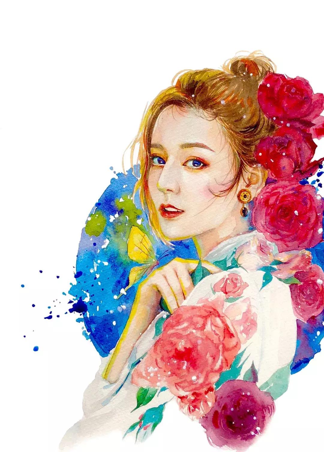 古风绘画线描,100张绝美古风女线描手绘