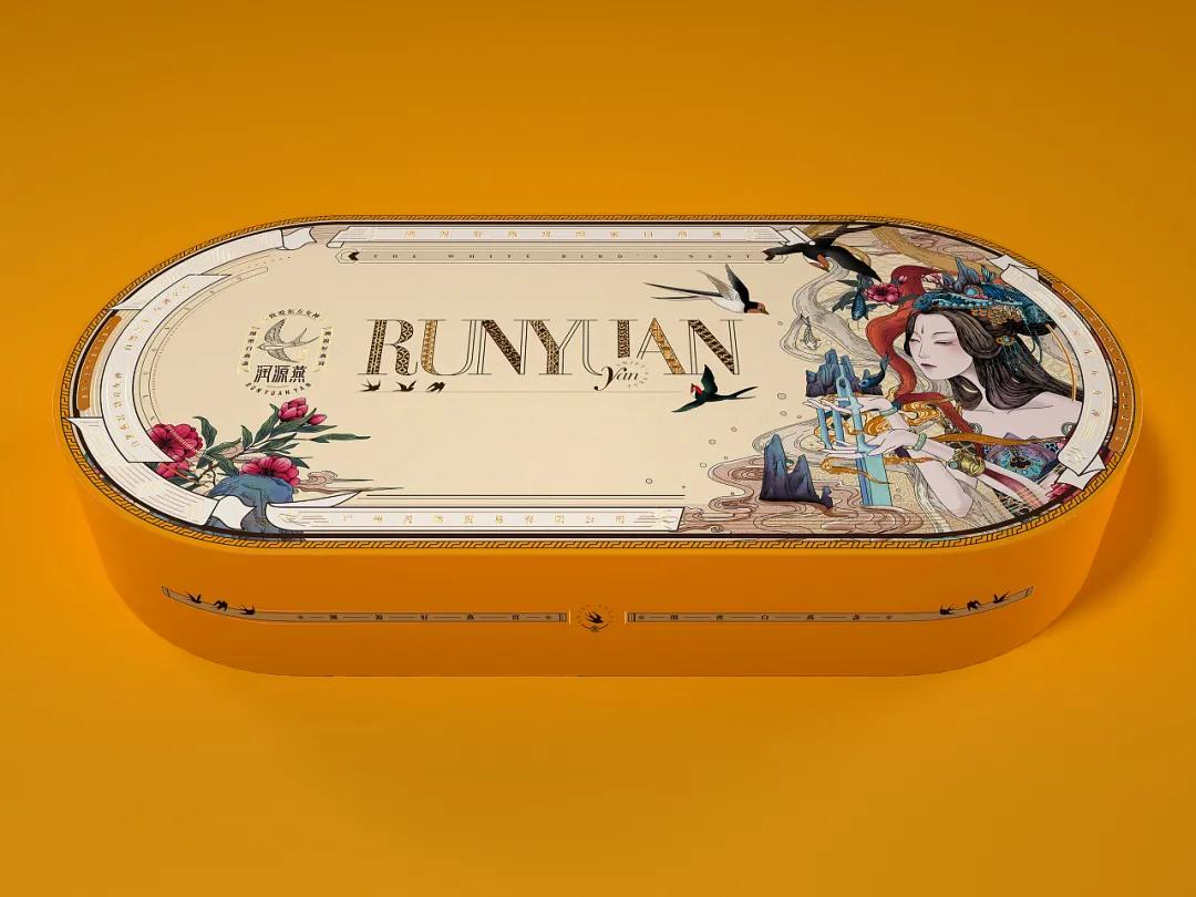 燕窝中国风创意包装盒,燕窝包装如何设计才能呈现东方美