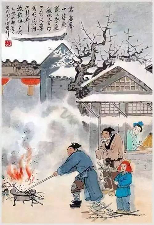 100首诗词100张风俗图太美了,100幅中国古风俗画