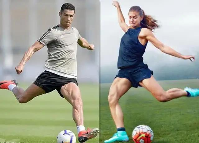 她是足坛女神！怀孕7月依旧忘我训练，腿部肌肉堪比C罗