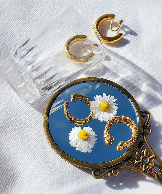 欧阳娜娜耳环,无耳洞耳钉欧阳娜娜