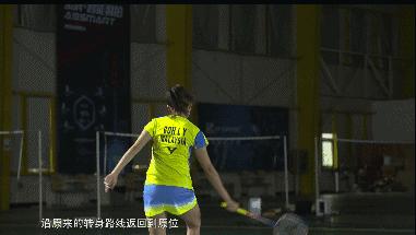 吴柳莹教羽毛球视频,吴柳莹反手高远球