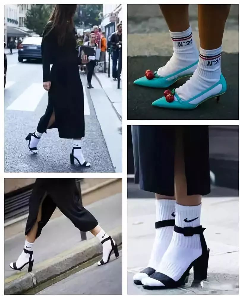 入秋袜子搭配,露脚踝的袜子怎么搭配