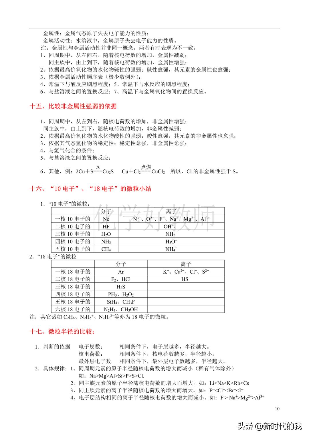 高中化学重要知识点总结大全,高中化学重点知识点归纳总结