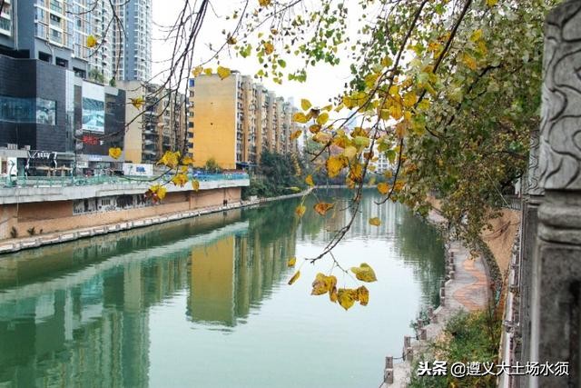 在冬天里看遵义湘江河上的秋色